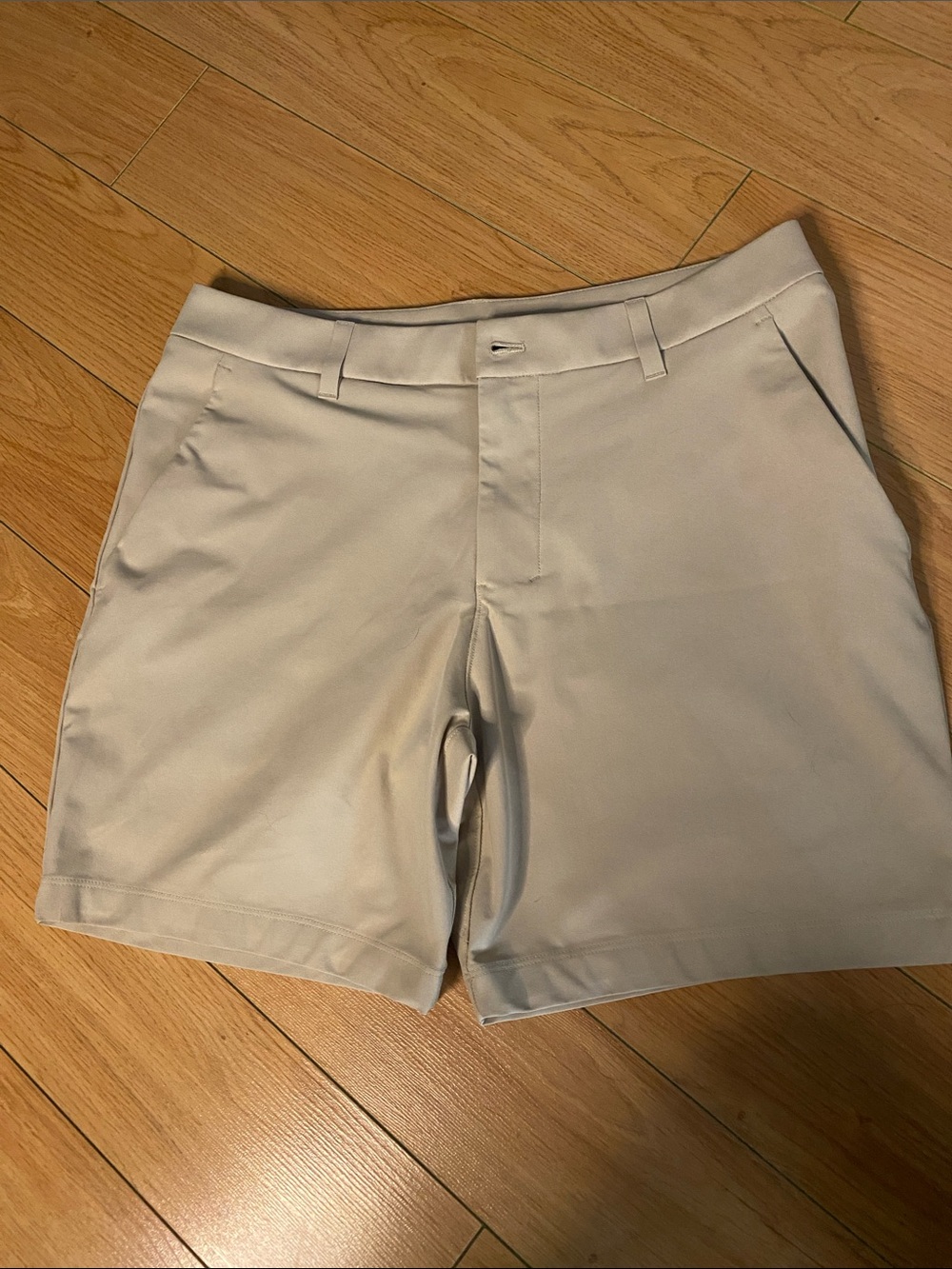 lululemon athletica Cream Flat-Front Men's Shorts #14